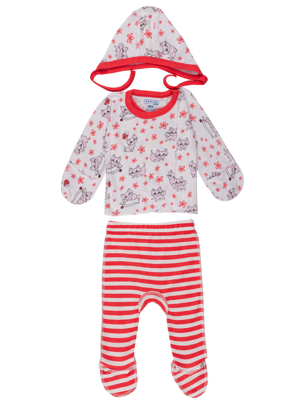 картинка КГ_ОТ Комплект для новорожденных 56 см, 100% х/б, BONITO KIDS/OP423/уп. 6шт./меш.,360шт./меш. от BonitoKids