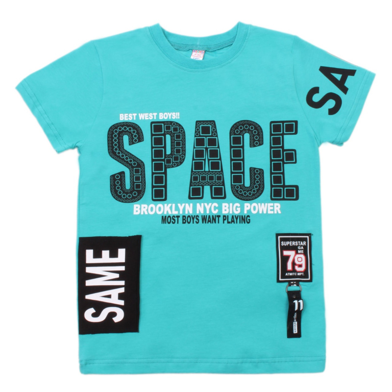 картинка ЧЗ Футболка для мальчика 8-12 лет 95% хлопок, 5% эластан BONITO KIDS/OP1421(ЧЗ)/уп.5шт./меш.450шт. от BonitoKids