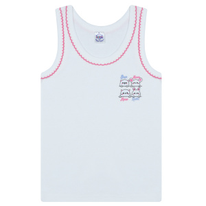картинка БГ Майка для девочки 2-6 лет 100% хлопок BONITO KIDS/BK0536D(01-23)/уп.5шт./меш.900шт. от BonitoKids