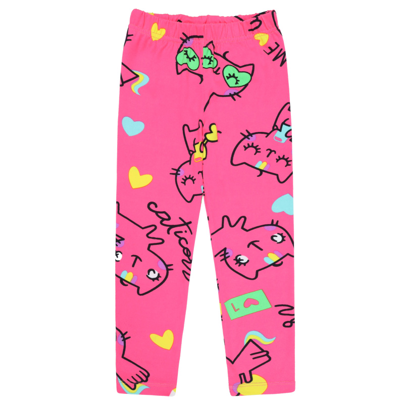 картинка БГ_ЧЗ Лосины для девочки 3-7 лет 60% хлопок, 40% полиэстер BONITO KIDS/BK1296L(04-24)(ЧЗ)/уп.5шт./меш.750шт. от BonitoKids