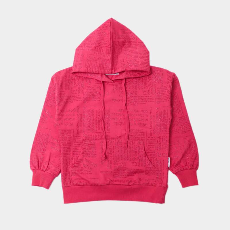 картинка БГ_ЧЗ Худи для девочки 8-12 лет 100% хлопок BONITO KIDS/SS6073(01-23)(ЧЗ)/уп.5шт./меш.200шт. от BonitoKids