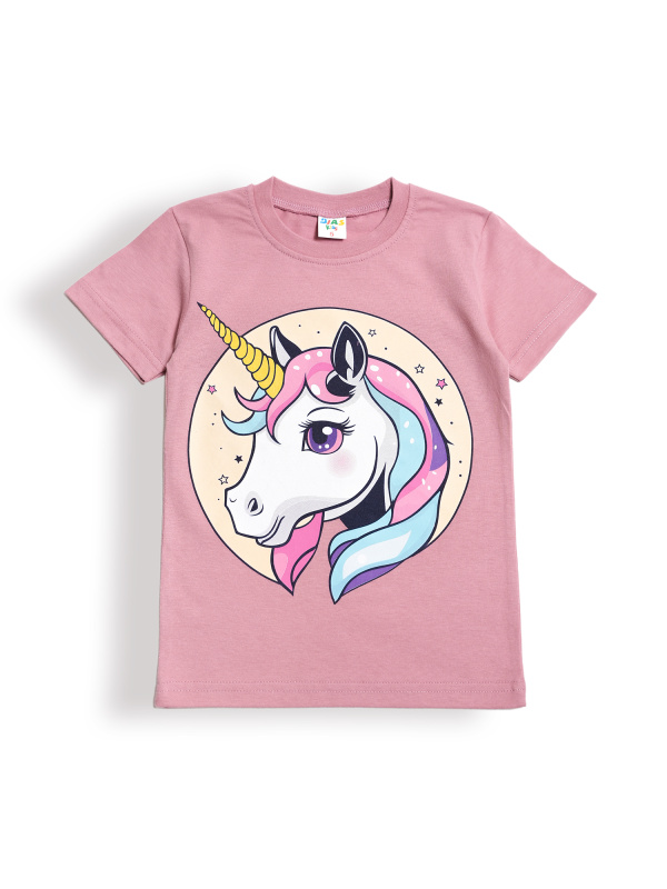 картинка КГ Футболка для девочки 5-8 лет 100% хлопок DIAS KIDS/DK0002D/уп.4шт./меш.800шт. от BonitoKids