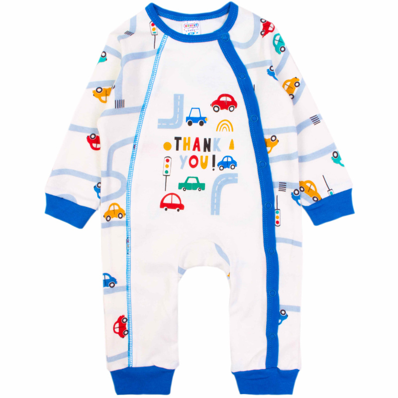 картинка БГ_ЧЗ Комбинезон для детей 62-80 см 100% х/б BONITO KIDS/OP1308(ЧЗ)/уп.4шт./меш.448 шт. от BonitoKids