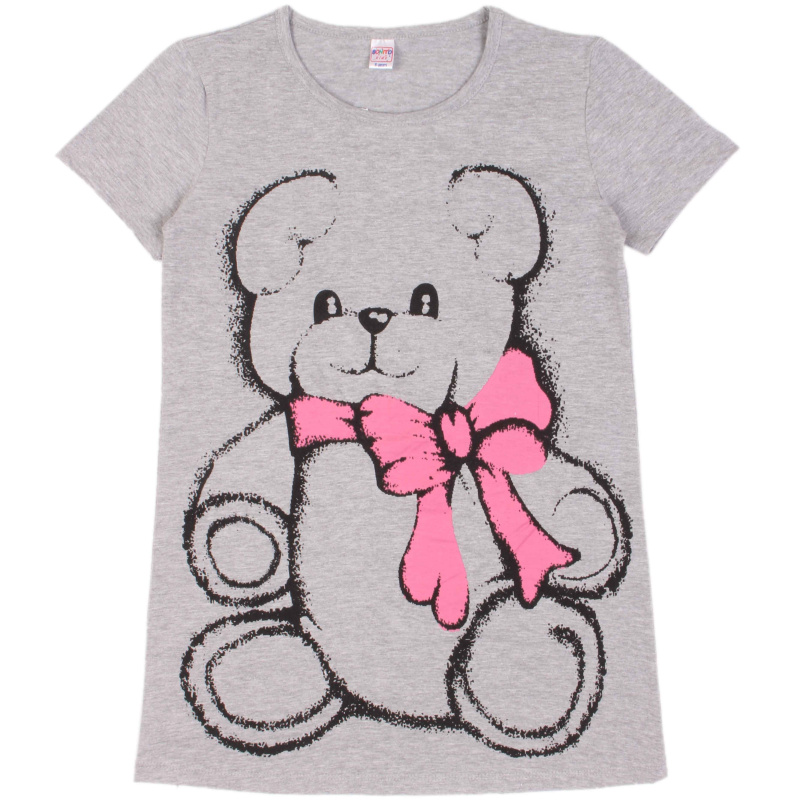 картинка БГ_ЧЗ Ночная сорочка для девочки 8-12 лет 100% хлопок BONITO KIDS/SS6010(01-24)(ЧЗ)/уп.5шт./меш.490шт. от BonitoKids