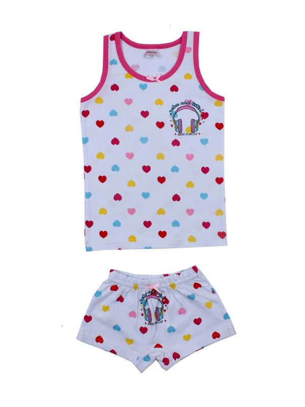 картинка ЧЗ Комплект для девочки (майка,трусы) 7-11 лет BONITO KIDS/BK1227KP/уп.5шт./меш.600шт. от BonitoKids