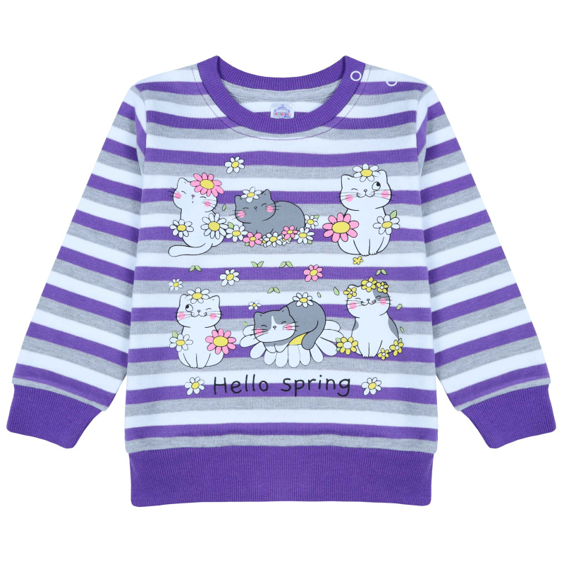 картинка БГ_ЧЗ Джемпер для девочки 2-5 лет, 100% х/б BONITO KIDS /BK0882DJ(10-22)(ЧЗ)/уп.4шт./меш.440шт. от BonitoKids