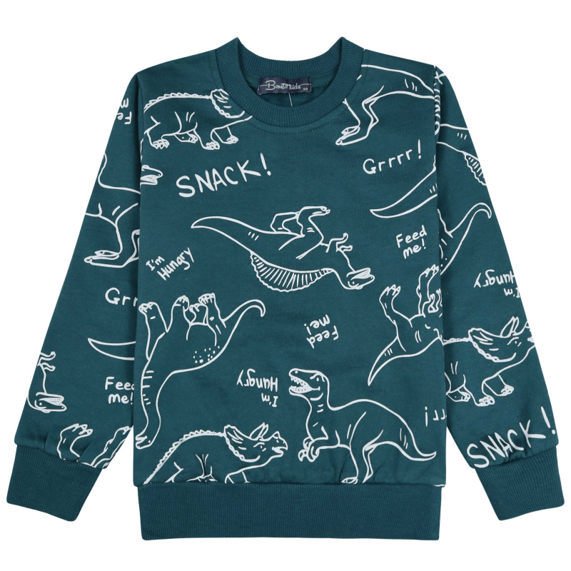 картинка БГ_ЧЗ Толстовка для мальчика 3-7 лет BONITO KIDS/BK1518T(2026)(ЧЗ)/уп.5шт./меш.280шт. от BonitoKids