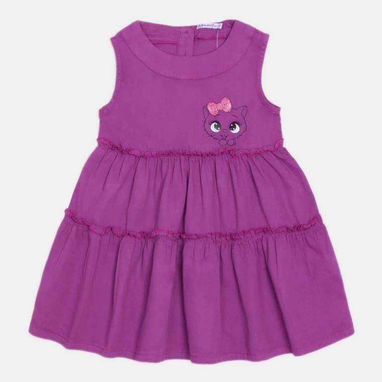 картинка ЧЗ Платье для девочки 3-7 лет 100% хлопок BONITO KIDS/OP1659(ЧЗ)/уп.5шт./меш 400.шт. от BonitoKids