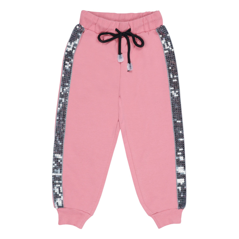 картинка БГ_ЧЗ Брюки для девочки 2-6 лет, 100% х/б, BONITO KIDS/BK1615B(ЧЗ)/уп.5шт/меш.400шт. от BonitoKids