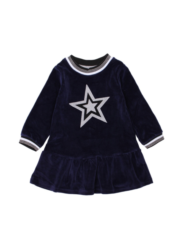 картинка ЧЗ Платье для девочки 3-7 лет 80% хлопок, 20% п/э BONITO KIDS/OP1200(ЧЗ)/уп.5шт./меш.200шт. от BonitoKids