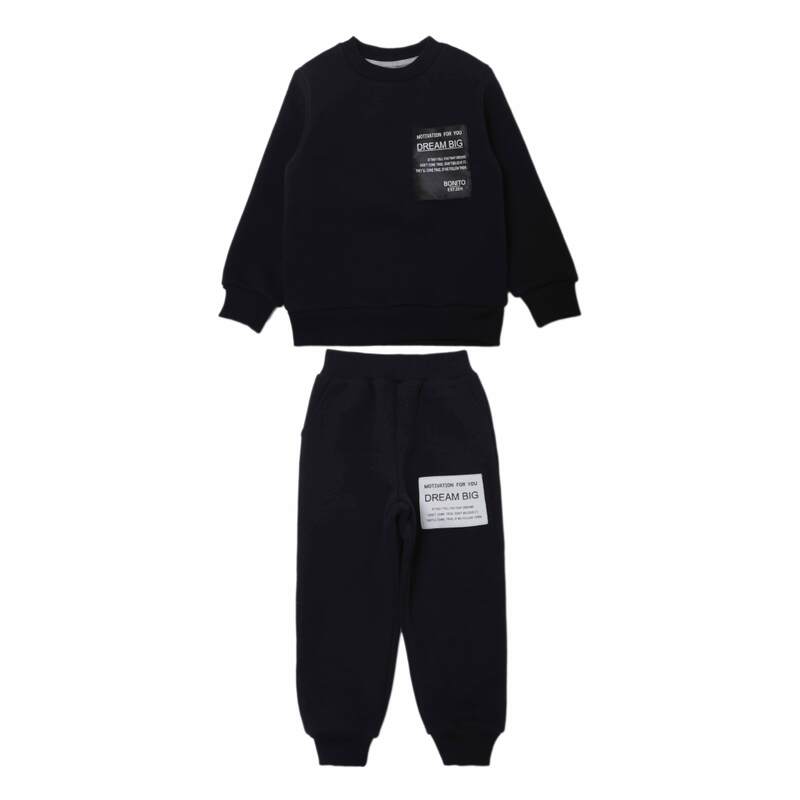 картинка ЧЗ Комплект для мальчика (свитшот и брюки) 74-92 см 80% хлопок, 20% полиэстер BONITO KIDS/OP1909(01-23)(ЧЗ)/уп.4шт./меш.144шт. от BonitoKids
