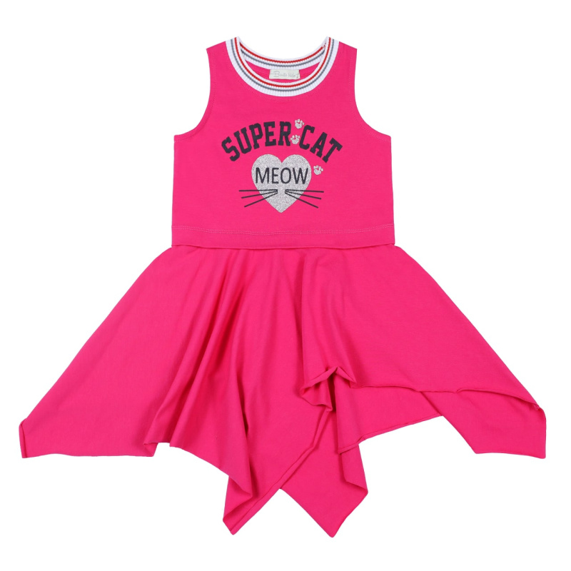 картинка БГ_ЧЗ Платье для девочки 3-7 лет 92% хлопок, 8% лайкра	BONITO KIDS/BK1565P(ЧЗ)/уп.5шт./меш.350шт. от BonitoKids