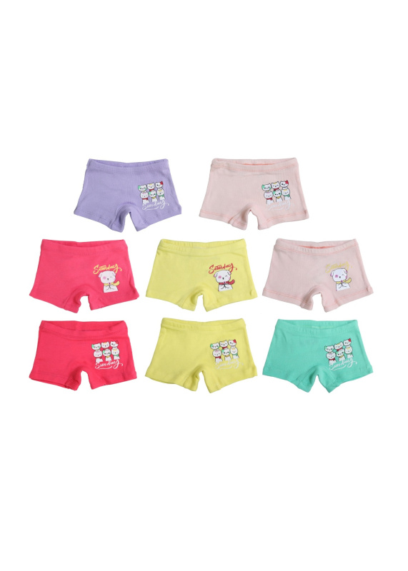 картинка ЧЗ Трусы для девочки  3-7 лет 100% хлопок BONITO KIDS/BK1634D(ЧЗ)/уп.35шт./меш.1400шт. от BonitoKids