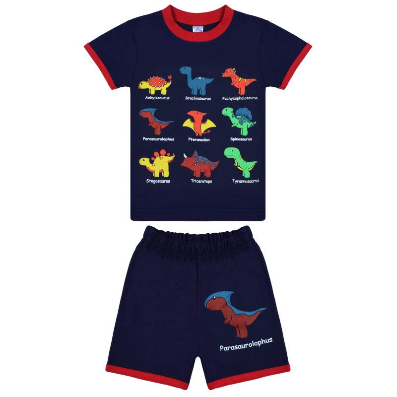 картинка БГ_ЧЗ Комплект для мальчика (футболка и шорты) 1,5-4 лет 100% хлопок BONITO KIDS/BK0004FSHM(11-24)(ЧЗ)/уп.4шт./меш.500шт. от BonitoKids