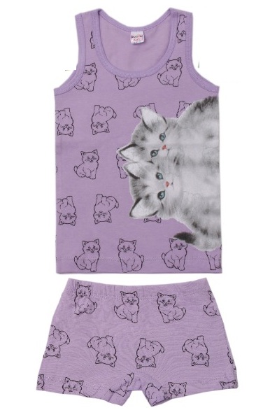 картинка ЧЗ Комплект для девочки  (майка,трусы) 3-7 лет BONITO KIDS/BK1681MT(01-22)/уп.5шт./меш.600шт. от BonitoKids