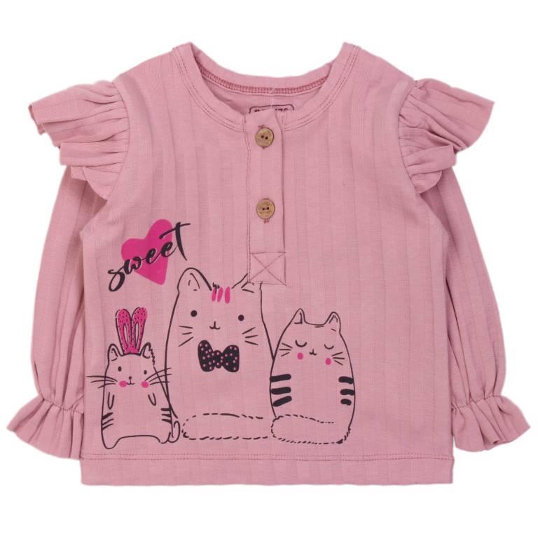 картинка ЧЗ Кофта для девочек 62-86 см, BONITO KIDSD/OP1458(ЧЗ)/уп.5шт./меш.480шт. от BonitoKids