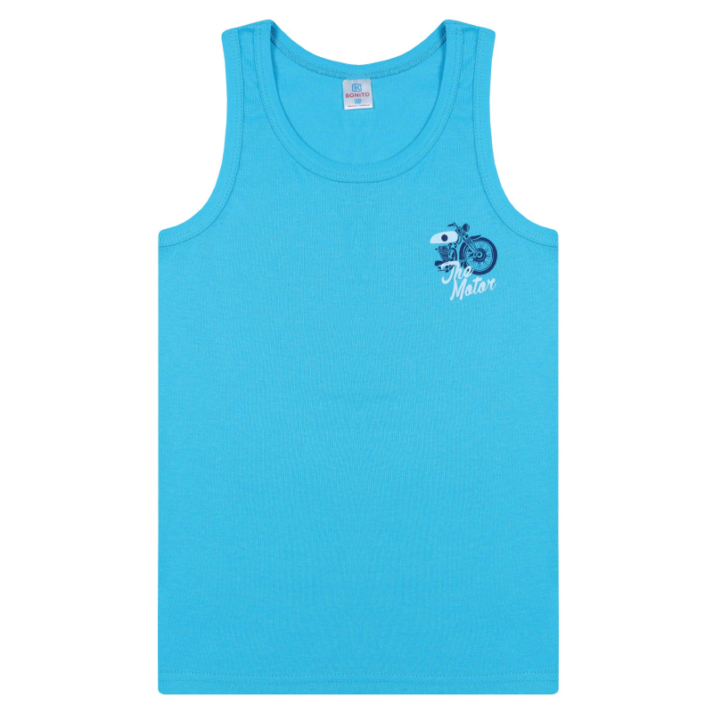 картинка БГ_ЧЗ Майка для мальчика 7-11 лет 100% хлопок BONITO KIDS/BK0537M/уп.5шт./меш.650шт. от BonitoKids