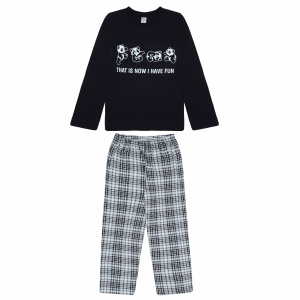 картинка БГ Пижама для детей 8-12 лет 100% хлопок BONITO KIDS/BK1766PJ(01-24)/уп.5шт./меш.250шт. от BonitoKids