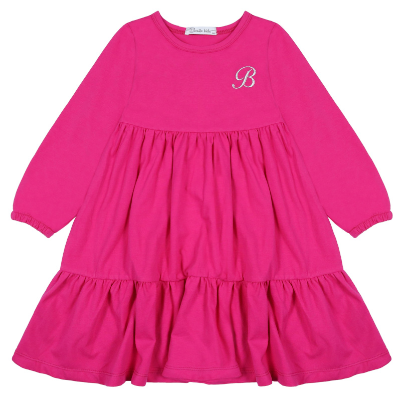 картинка БГ_ЧЗ Платье для девочки 3-7 лет 92% хлопок, 8% лайкра	 BONITO KIDS/BK1561P(12-25)(ЧЗ)/уп.5шт./меш.250шт. от BonitoKids