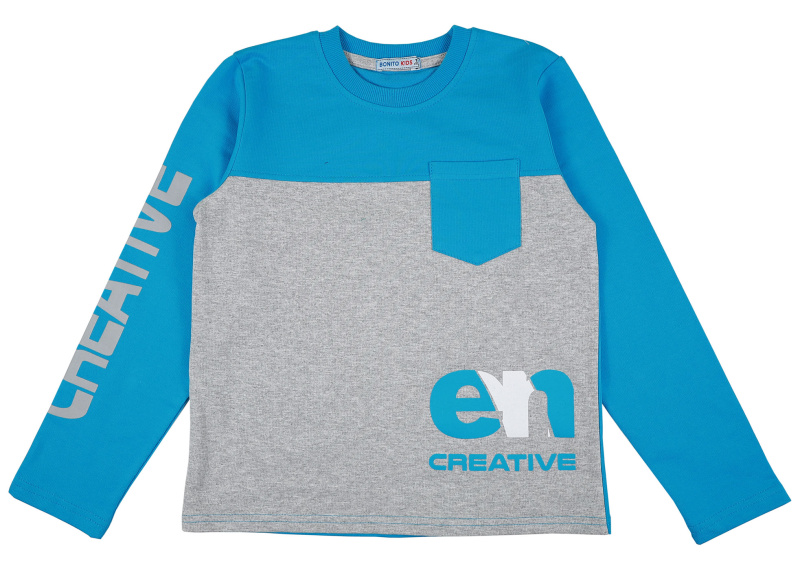 картинка КГ_ОТ Кофта  для мальчика 8-12 лет. 100% х/б BONITO KIDS/BK1513K/уп5шт./меш.300шт. от BonitoKids