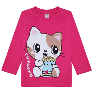 картинка БГ_ЧЗ Кофта для девочки 1-4 лет 100% хлопок BONITO KIDS/BK0006D(05-23)(ЧЗ)/уп.4шт./меш.500шт. от BonitoKids