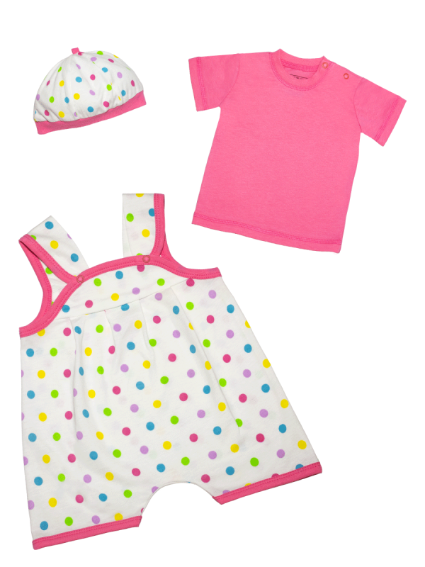 картинка Комплект для новорожденных (чепчик, боди, футболка) 62-80 см, 100% х/б, BONITO KIDS/OP474/уп.4шт./меш.288шт. от BonitoKids