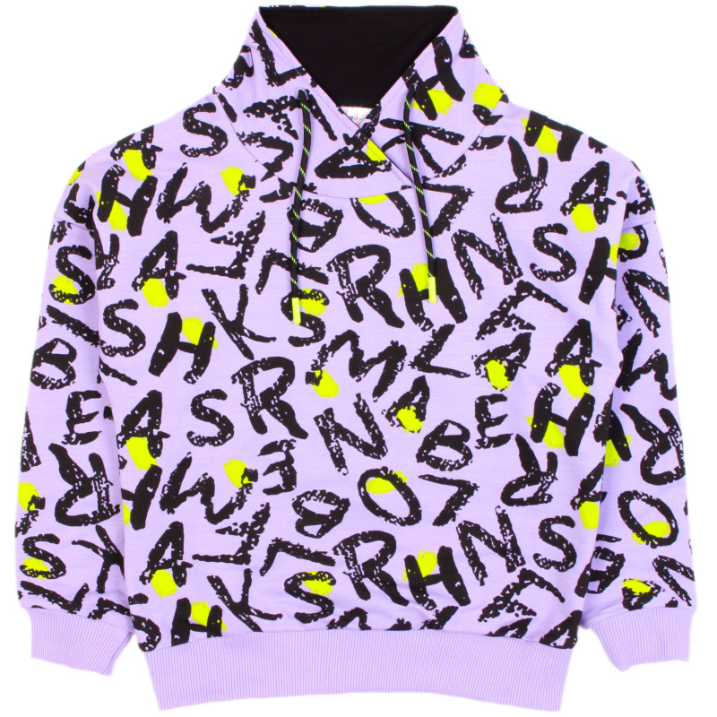 картинка БГ_ЧЗ Свитшот для девочки 9-12 лет 65% хлопок, 27% пэ, 8% эластан BONITO KIDS/OP1747(ЧЗ)/уп.4шт./меш.192шт. от BonitoKids