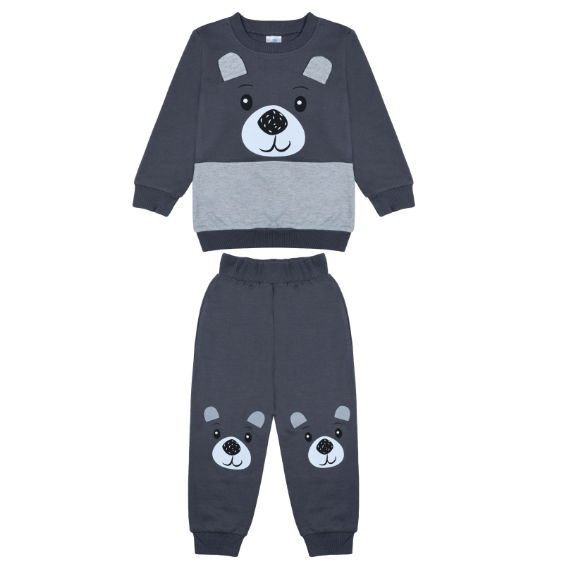 картинка БГ_ЧЗ Комплект для мальчика (свитшот и штаны) 2-6 лет 100% хлопок BONITO KIDS/BK1584КР(08-25)(ЧЗ)/уп.5шт./меш.230шт. от BonitoKids