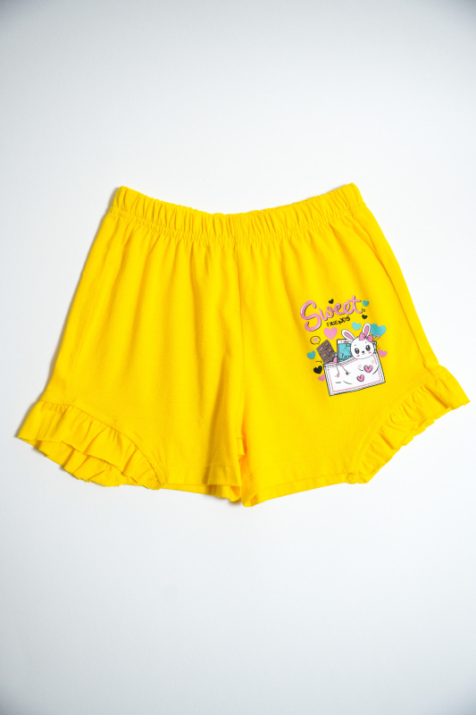картинка БГ_ЧЗ Шорты для девочки 5-8 лет 100% хлопок BONITO KIDS/BK0102D(ЧЗ)/уп.4шт./меш.800шт. от BonitoKids