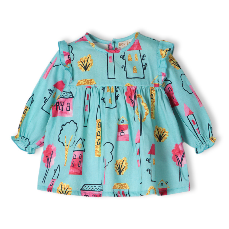 картинка ЧЗ Платье для девочки 68-86 см 100% хлопок BONITO KIDS/OP1194(01-24)/уп.4шт./меш.652шт. от BonitoKids