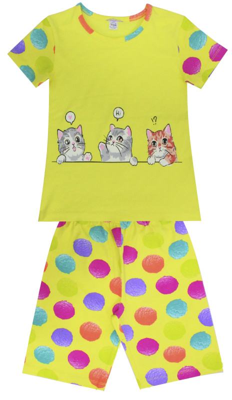 картинка ЧЗ Пижама для девочки 8-12 лет 100% хлопок BONITO KIDS/BK1687PJ/уп.5шт./меш.250шт. от BonitoKids