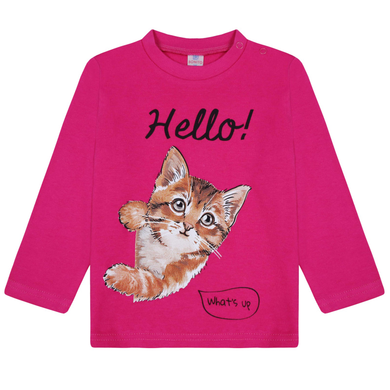 картинка БГ_ЧЗ Кофта для девочки 1,5-4 лет 100% хлопок BONITO KIDS/BK0006D(08-25)(ЧЗ)/уп.4шт./меш.500шт. от BonitoKids