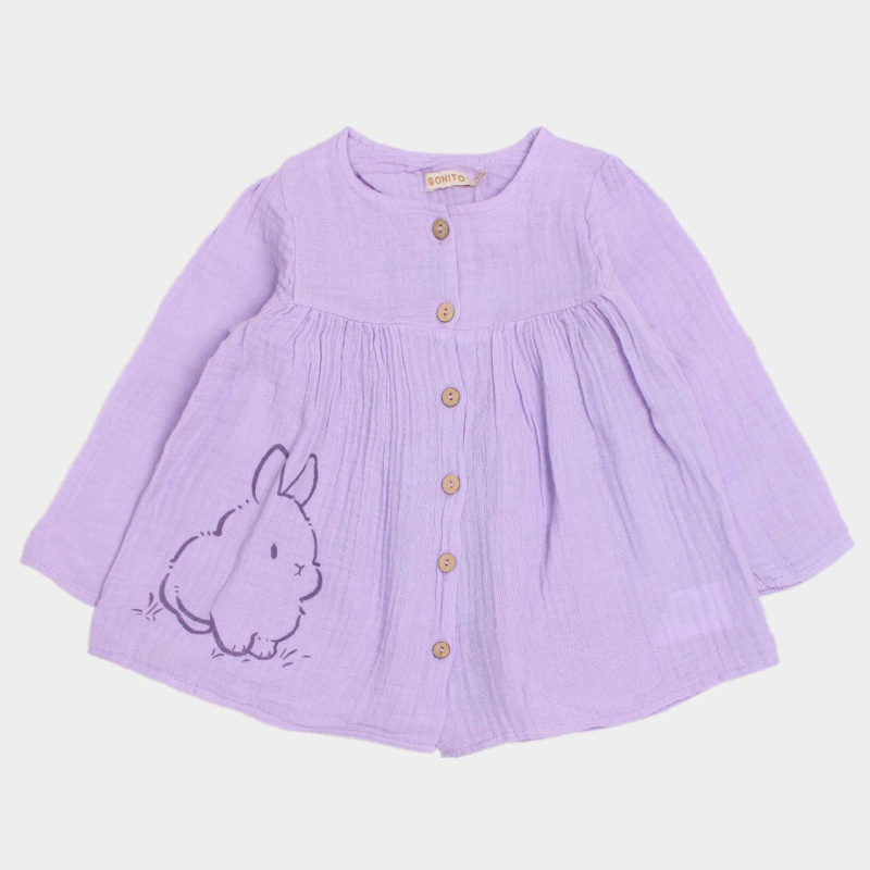 картинка Платье для девочки 74-92 см 100% хлопок BONITO KIDS/OP1813/уп.4шт./меш.384шт. от BonitoKids