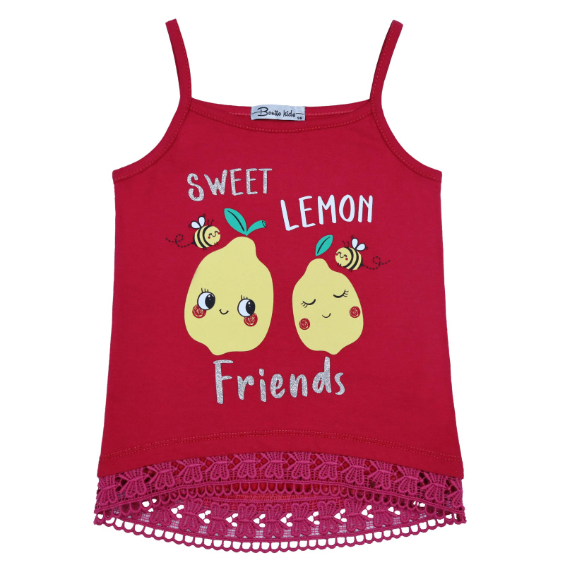 картинка БГ_ЧЗ Майка для девочки 3-7 лет 100% хлопок BONITO KIDS/BK1189M(05-23)(ЧЗ)/уп.5шт./меш.1000шт. от BonitoKids