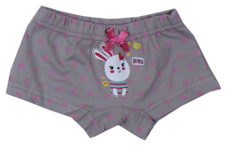 картинка ЧЗ Трусы для девочки 3-7 лет 92% хлопок, 8% лайкра BONITO KIDS/BK1229T(ЧЗ)/уп.5шт./меш.1500шт. от BonitoKids
