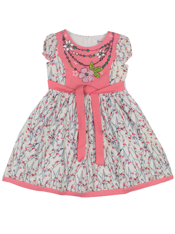 картинка КГ Платье для девочки 5-8 лет 100% хлопок BONITO KIDS/BK363P/уп.4шт./меш.360шт. от BonitoKids