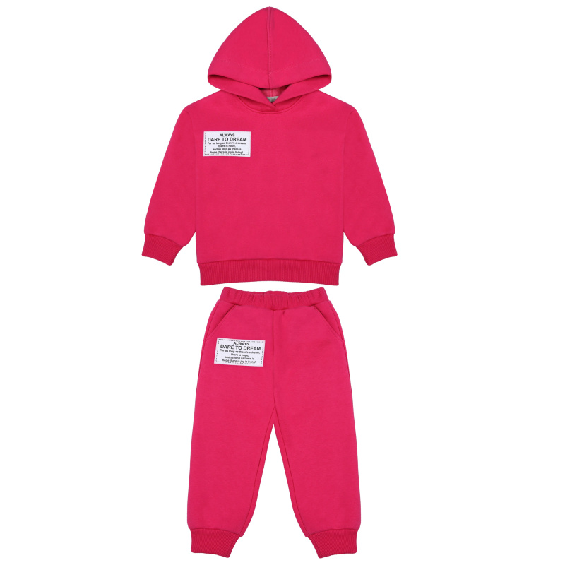 картинка БГ_ЧЗ Комплект для девочки (худи и штаны) 8-12 лет 85% хлопок 15% пэ BONITO KIDS /уп.5шт./меш.50 шт. от BonitoKids