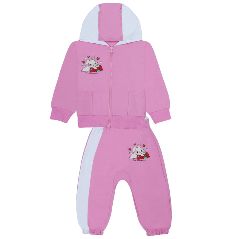 картинка БГ_ЧЗ Комплект для девочки (толстовка,брюки) 1,5-4 лет, футер 95% хб 8% лайкра, BONITO KIDS/BK1587KP(ЧЗ)/уп.4 шт./меш.168 шт. от BonitoKids