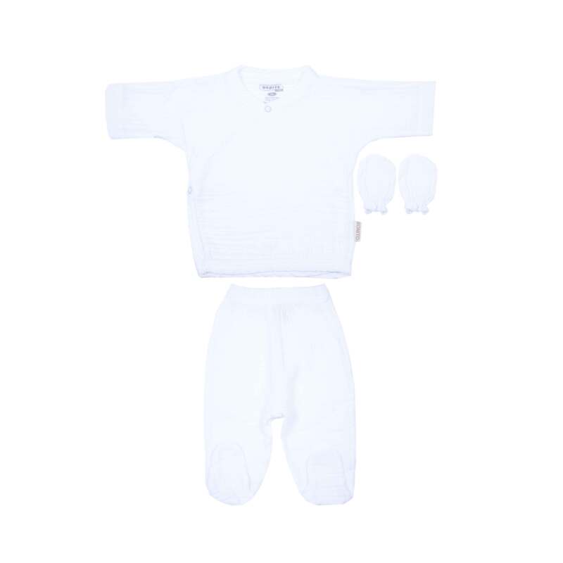 картинка ЧЗ Комплект для новорожденных (распашонка, ползунки, рукавички) 56-68 см 100% хлопок BONITO KIDS/OP1801/уп.3шт./меш.360шт. от BonitoKids