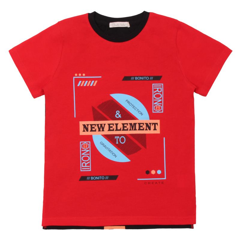 картинка КГ_БГ Футболка для мальчика 8-12 лет 100% хлопок BONITO KIDS/BK1692F(01-22)/уп.5шт./меш.450шт. от BonitoKids