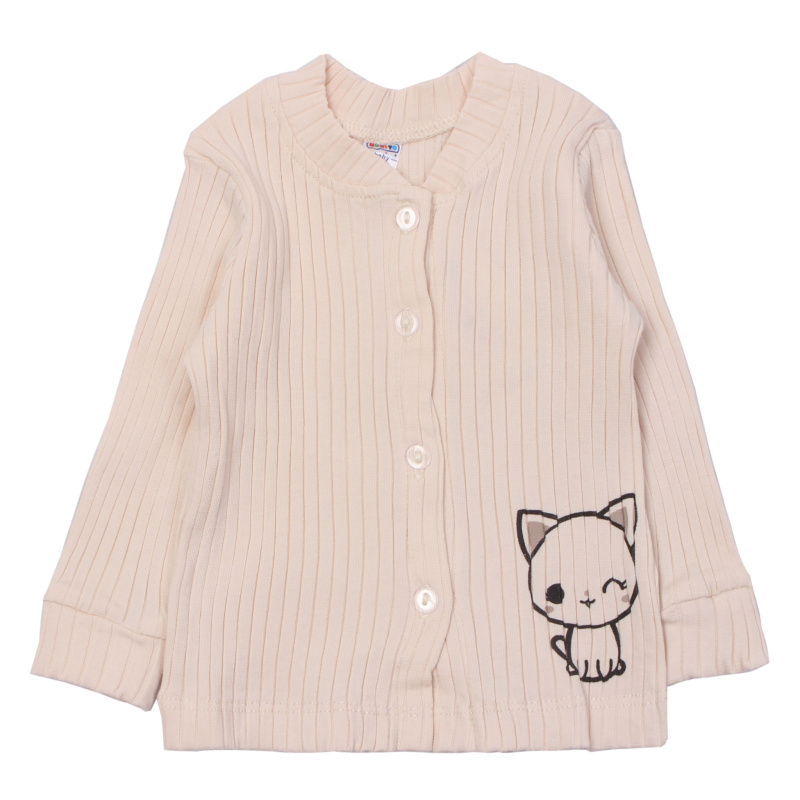 картинка ЧЗ Кофта для детей 68-92 см кашкорсе BONITO KIDSD/OP1352(ЧЗ)/уп.5шт./меш.550шт. от BonitoKids