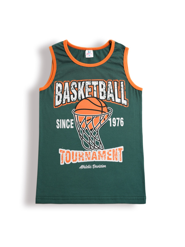 картинка БГ_ЧЗ Майка для мальчика 8-12 лет 100% хлопок BONITO KIDS/BK1204M(ЧЗ)/уп.5шт./меш.650шт. от BonitoKids