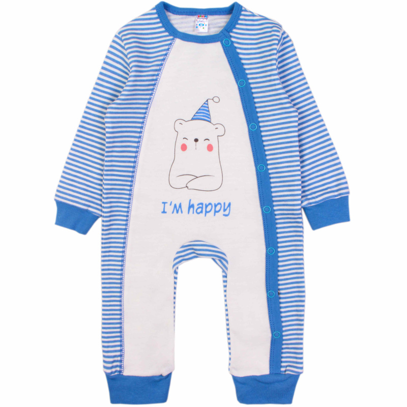 картинка БГ_ЧЗ Комбинезон для детей 62-80 см 100% х/б BONITO KIDS/OP1308(ЧЗ)/уп.4шт./меш.448 шт. от BonitoKids