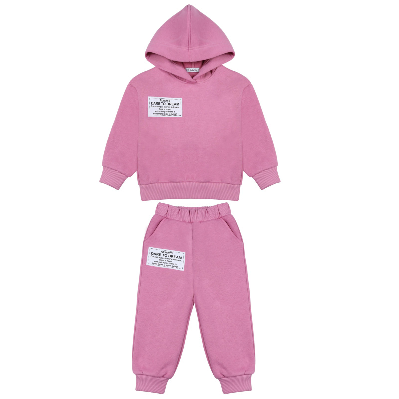 картинка БГ_ЧЗ Комплект для девочки (худи и штаны) 8-12 лет 85% хлопок 15% пэ BONITO KIDS /уп.5шт./меш.50 шт. от BonitoKids