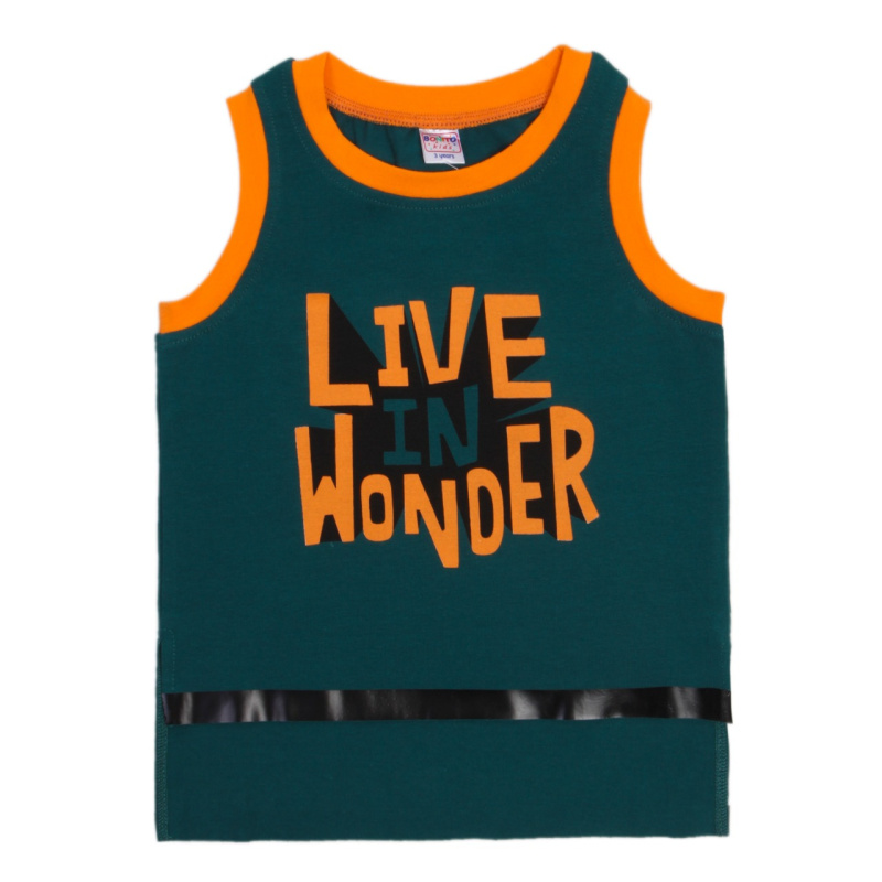 картинка БГ Майка для мальчика 3-7 лет 95% хлопок, 5% эластан BONITO KIDS/OP1449/уп.5шт./меш.825шт. от BonitoKids