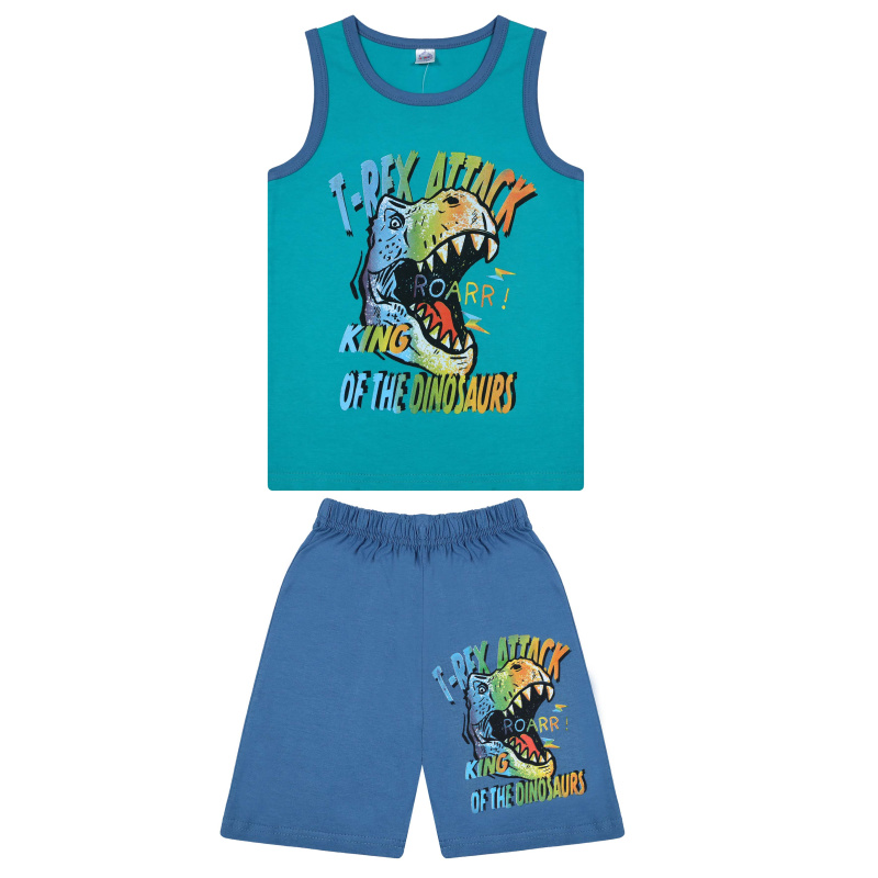 картинка БГ Комплект для мальчика (майка и шорты) 6-9 лет 100% хлопок BONITO KIDS/BK1206MSH(03-23)/уп.4шт./меш.400шт. от BonitoKids