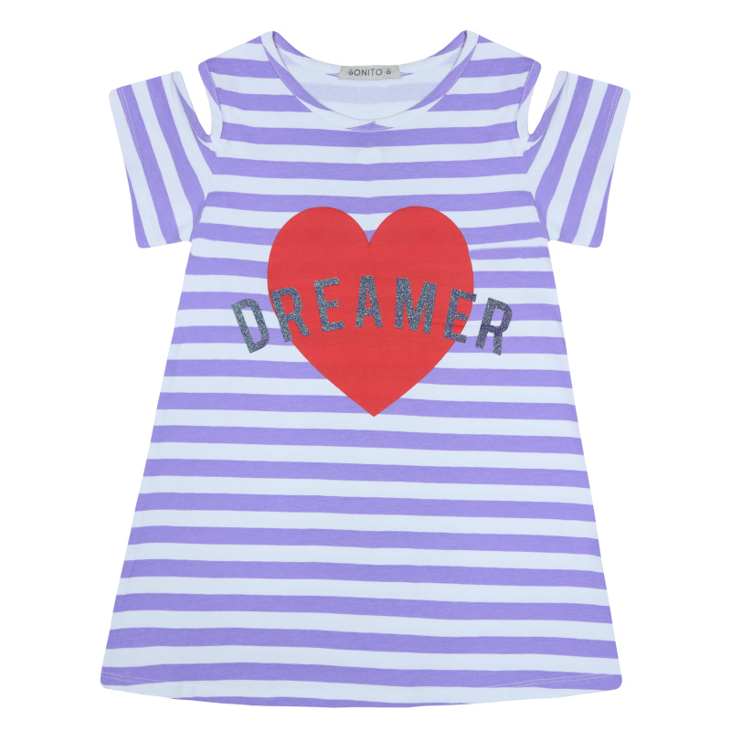 картинка БГ_ЧЗ Платье для девочки 8-12 лет 92% хлопок, 8% лайкра BONITO KIDS/BK1574P(ЧЗ)/уп.5шт./меш.400шт. от BonitoKids