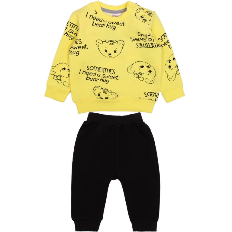 картинка БГ_ЧЗ Комплект для девочки (толстовка и брюки), 68-86 см, 65% хлопок, 27% полиэстер, 8% эластан, BONITO KIDS/OP1753/уп.4шт./меш.224шт. от BonitoKids