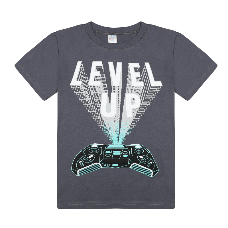 картинка БГ_ЧЗ Футболка для мальчика, 8-12 лет, 100% хлопок, BONITO KIDS/BK0003M(05-24)(ЧЗ)/уп.5шт./меш.600шт. от BonitoKids