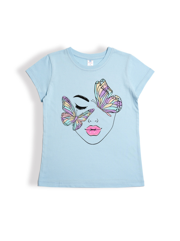 картинка БГ_ЧЗ Футболка для девочки, 9-12 лет, 100% хлопок, BONITO KIDS/BK0003D(03-25)(ЧЗ)/уп.4шт./меш.600шт. от BonitoKids